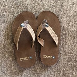 Sperry Boys leather flip flop